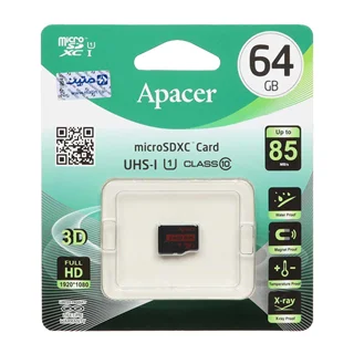 Apacer UHS-I U1 microSDXC 85MB/S-64GB(گارانتی متین)