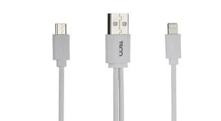 کابل تبدیل USB به microUSB و لایتنینگ تسکو مدل TC-A28 طول 0.2 متر
