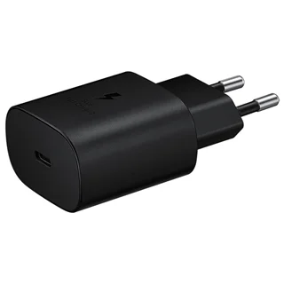 شارژر دیواری فست و PD دو پین فست تک پورت SAMSUNG Type-C مدل EP-TA800 25W - مشکی - اصلی (گارانتی شش ماهه شرکتی)